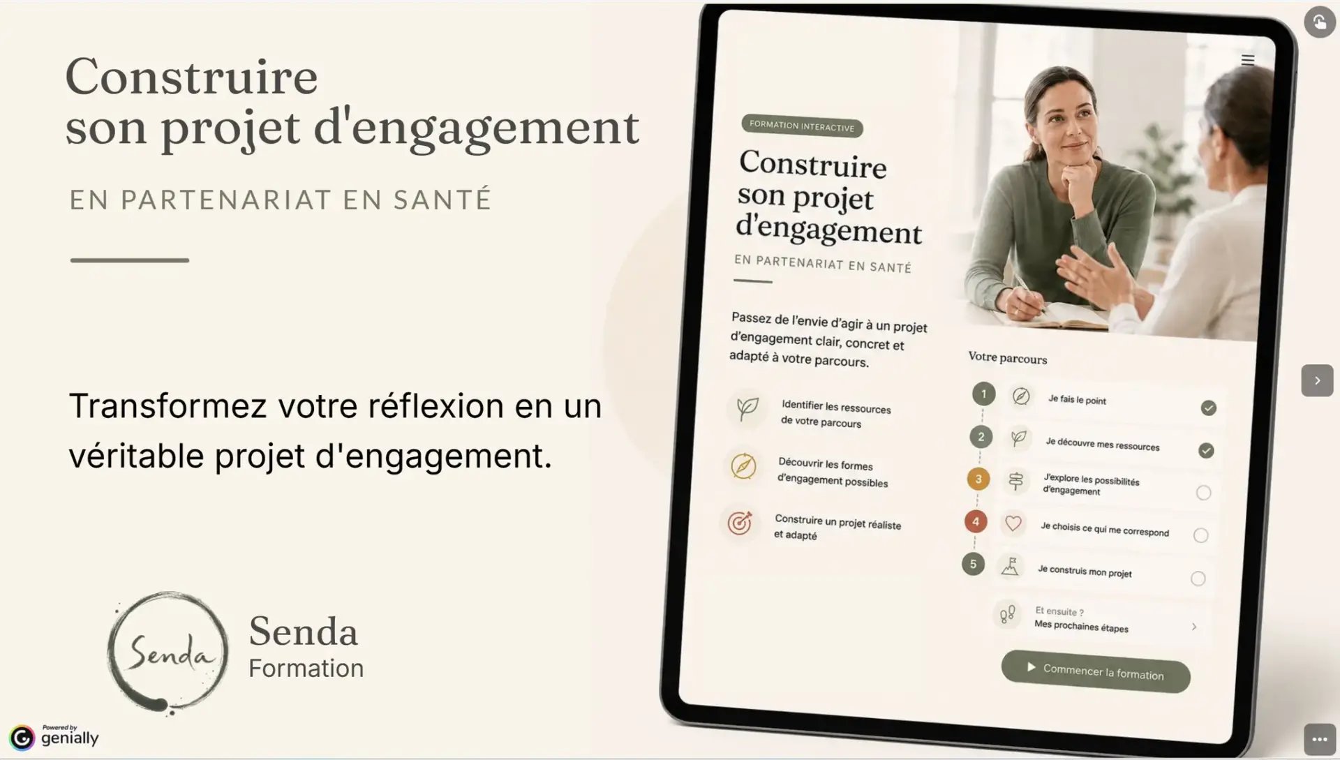 Module interactif Construire son projet d'engagement